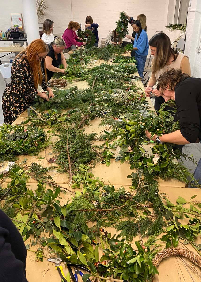 Christmas Wreath Making Workshops – Brighton & Hove