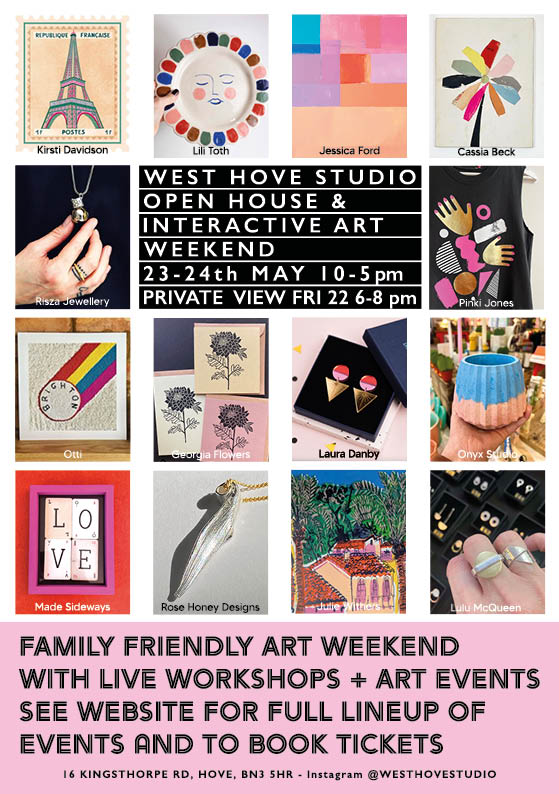 Artist Open House & Family Workshops in Hove 23-24th May