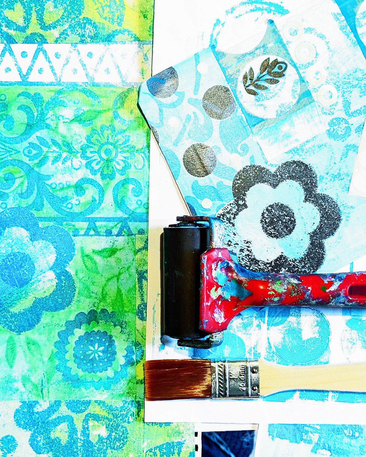 Sun 11th October 2026 - Intro to Gelli Printing for Collage with Kathryn Jones-Romain