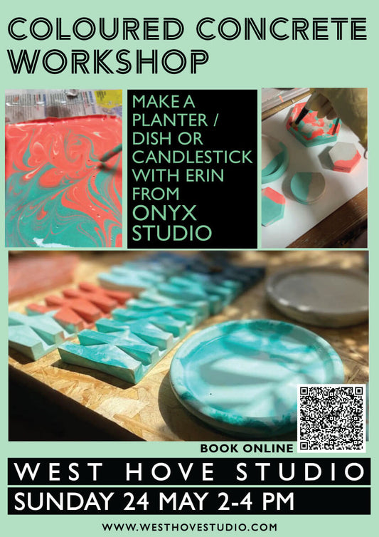 Coloured Concrete Planter/Candlesticks/Dish Workshop