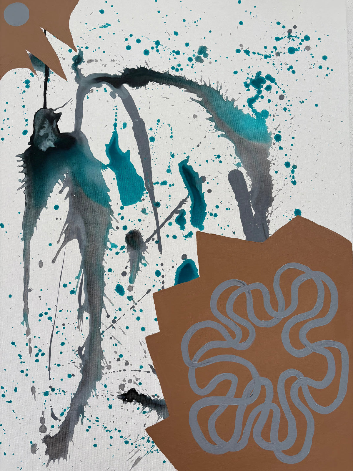 Intuitive abstract painting at West Hove Studio, Hove